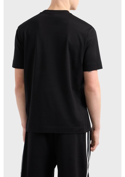 Kabartmalı Logo % 100 Pamuk Regular Fit Bisiklet Yaka T Shirt Erkek T Shirt EM001040 AF13669 UC001 fiyatları