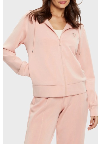 Olympe Regular Fit Kapüşonlu Fermuarlı Sweat V4YQ06KCAY2 Bayan Sweat V4YQ06 Kcay2 G6M1