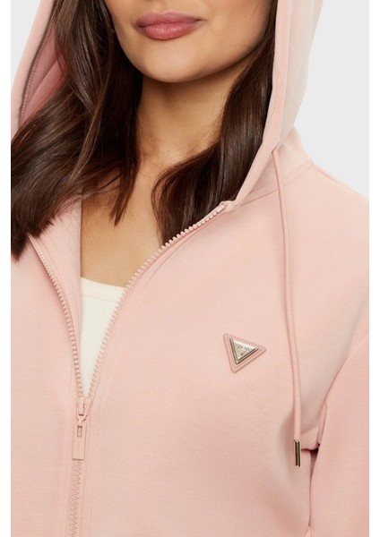 Olympe Regular Fit Kapüşonlu Fermuarlı Sweat V4YQ06KCAY2 Bayan Sweat V4YQ06 Kcay2 G6M1
