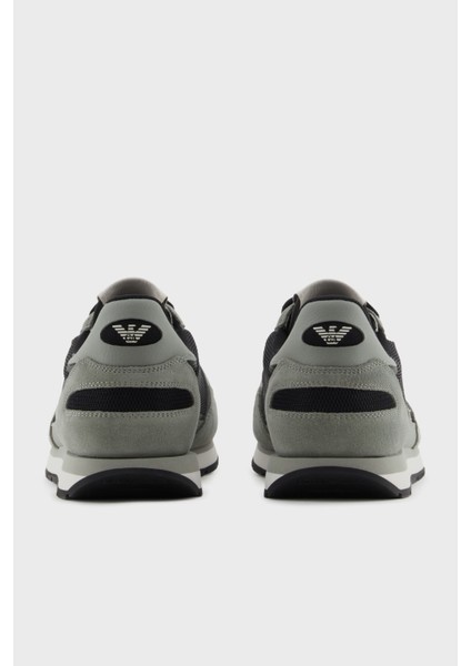 Logolu Süet Detaylı Sneaker Ayakkabı Erkek Ayakkabı X4X537 XN730 U549