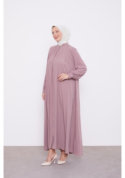 K.pudra Omuz Taş Detay Ferace modelleri