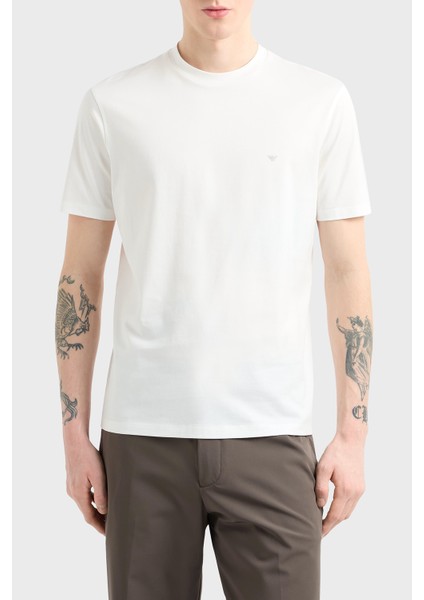 % 100 Pamuk Regular Fit Bisiklet Yaka T Shirt Erkek T Shirt EM000983 AF13669 U0003