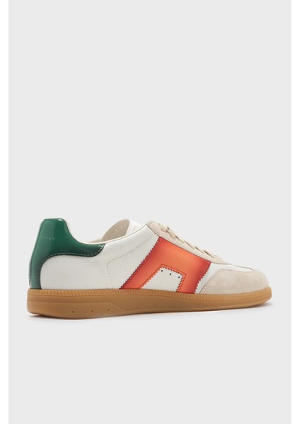 Logolu Deri Süet Detaylı Sneaker Ayakkabı Erkek Ayakkabı MBPL21965FARCNOCI70