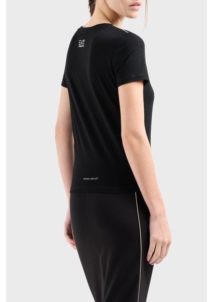 Streç Logo Yazılı Slim Fit Bisiklet Yaka T Shirt Bayan T Shirt 7W000274 AF12945 UC001 fiyatları