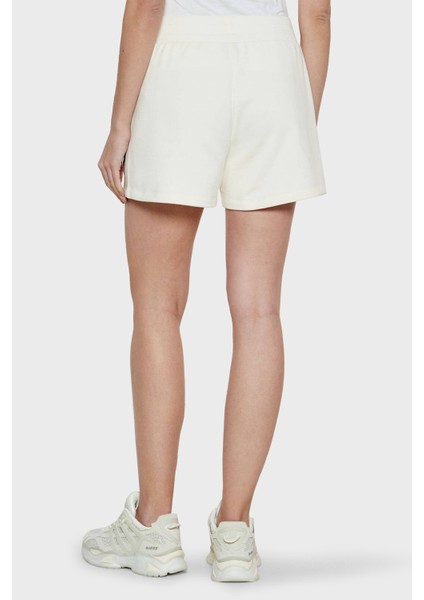 % 100 Pamuk Lastikli Bel Logolu Short Bayan Short XW001052 AF11851 U1003