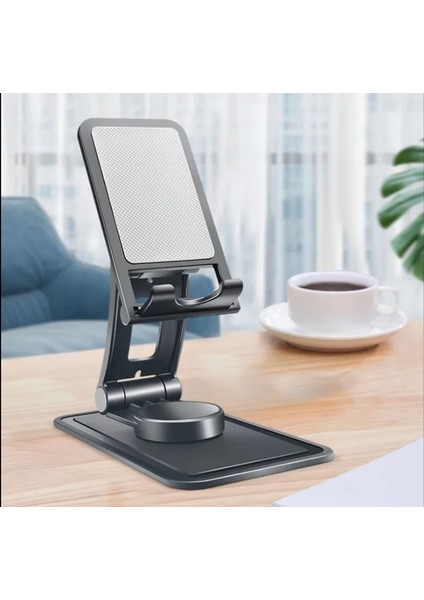 Telefon Sehpası 90 Derece Döner Masaüstü Çok Açılı Ayarlamalı Katlanabilir