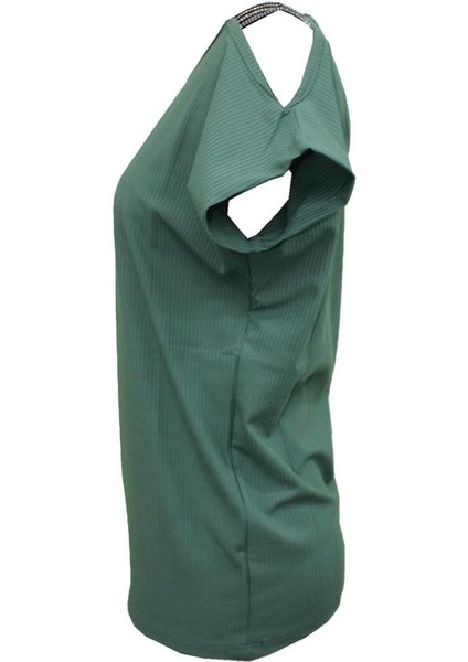 Omuzları Şerit Detay Tişört fiyatları