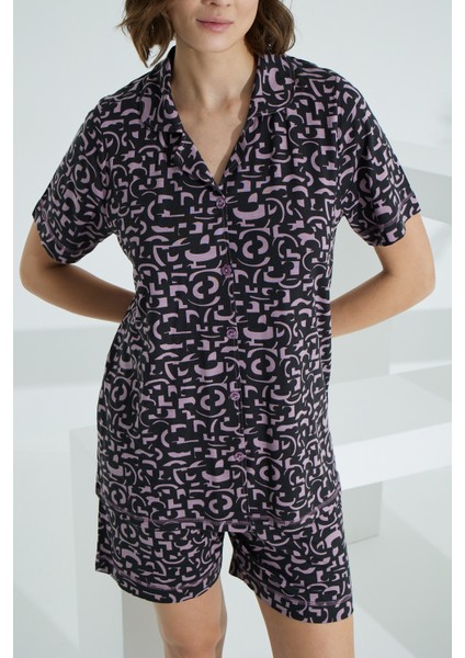 Bambu Kısa Kollu Yazlık Kadın Şort Takım 70003 modelleri