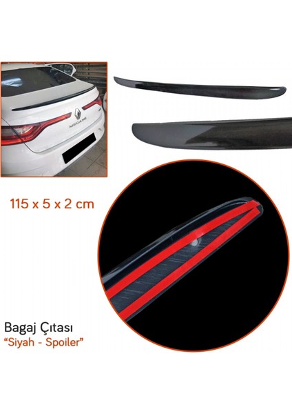 Spoiler Bagaj Çıtası Siyah 115 cm fiyatları