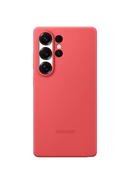 Galaxy S25 Ultra Kırmızı Silikon Kılıf