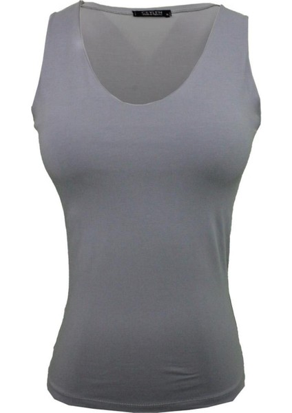 Kadın Sıfırkol Astarlı T-Shirt