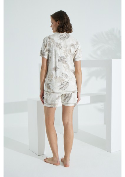 Bambu Kısa Kollu Yazlık Kadın Şort Takım 70004 fırsatları