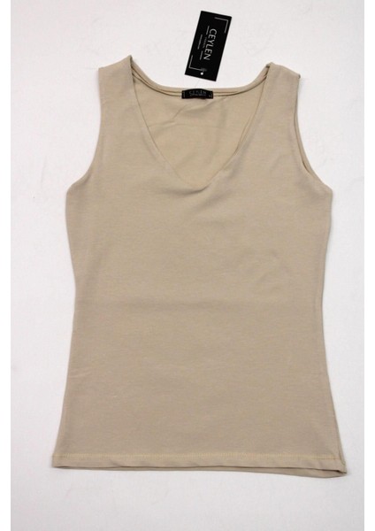 Kadın Sıfırkol Astarlı T-Shirt