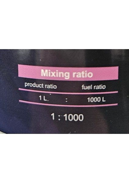 Dizel Yakıt Donma Önleyici 1000 ml 1:1000