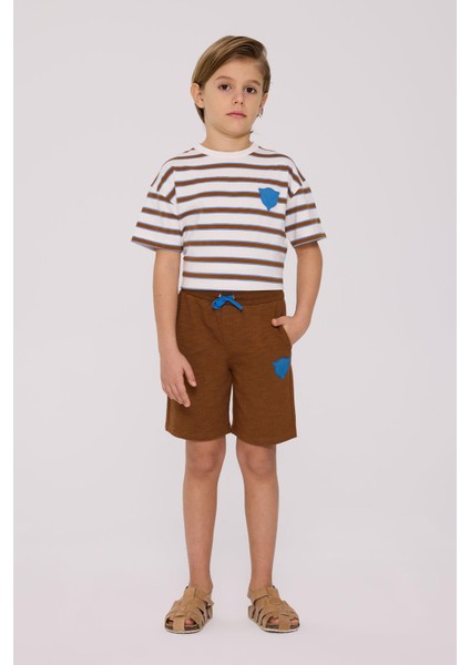 Bg Store Erkek Çocuk Kahverengi Şort