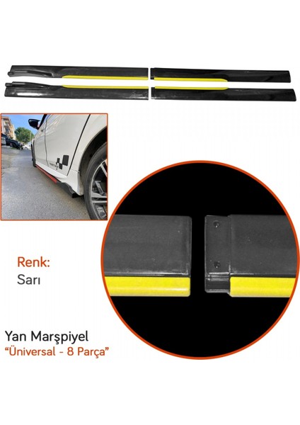 Yan Marşpiyel Üniversal 8 Parça Sarı