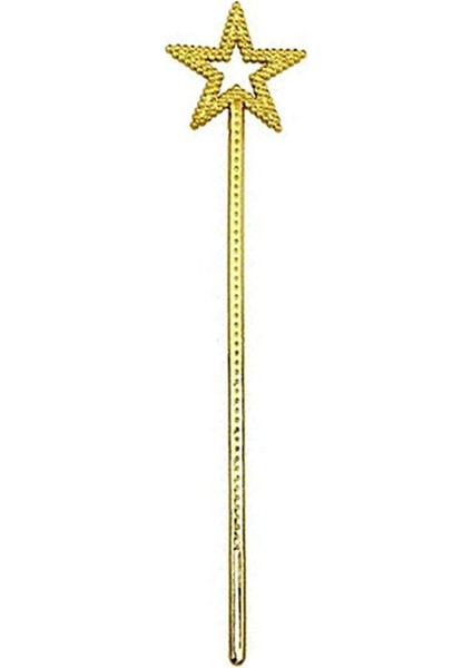 Altın Renk Yıldız Peri Asası Peri Değneği 34 cm 1 Adet