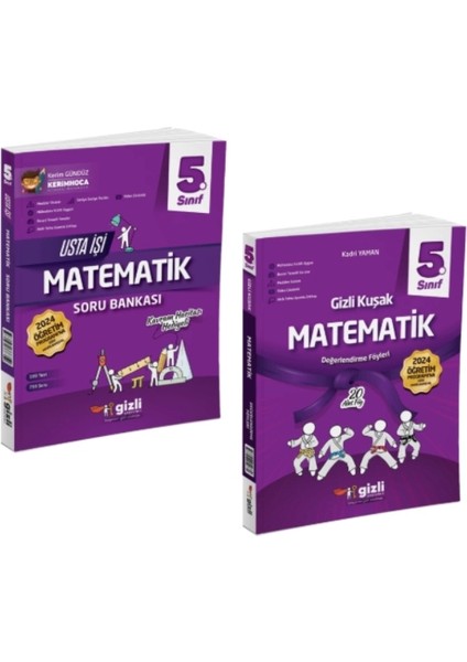 5.sınıf Matematik Usta Işi Soru Bankası - Matematik Gizli Kuşak Değerlendirme Föyleri