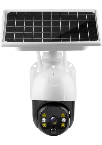 Kablosuz Uygulamalı Gece Görüşlü Solar Güneş Enerjili Kamera Akıllı Dış Mekan Güvenlik Kamerası indirimleri