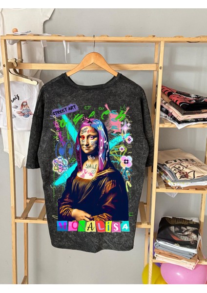 Monalisa Baskılı T-Shirt