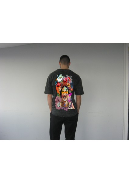Frida Kahlo Baskılı T-Shirt