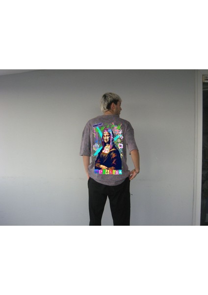 Monalisa Baskılı T-Shirt