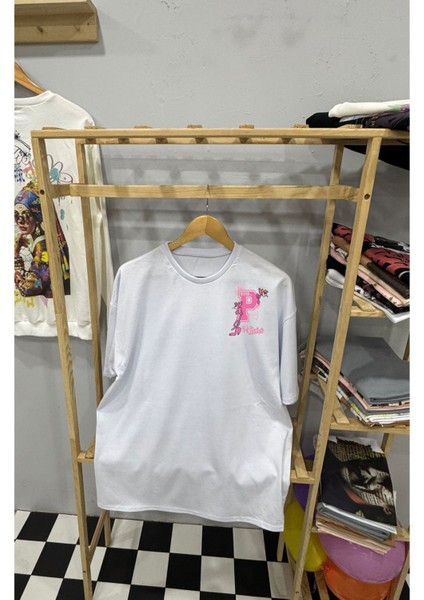 Pembe Panter Baskılı T-Shirt