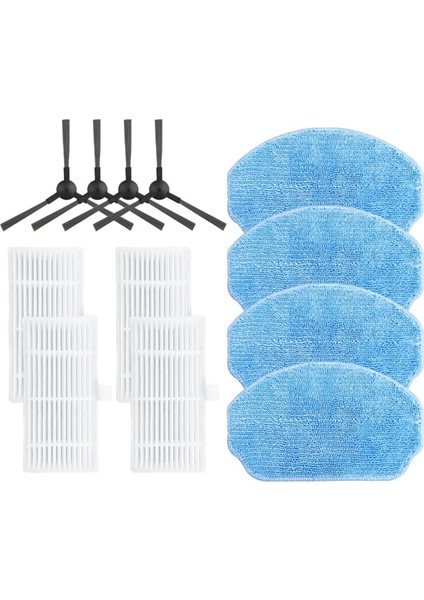 VCR04W Yan Fırça Filtresi Mop Bezleri Rag Robot Süpürge Aksesuarları Yedek Parçaları (Yurt Dışından)