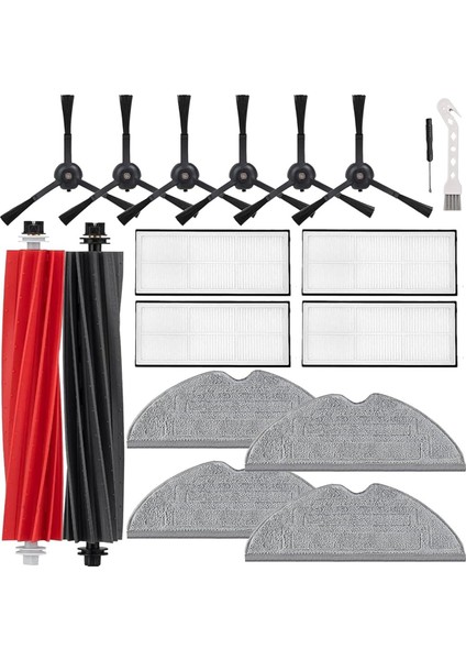 S8 S8+ Pro Ultra Robot Süpürge Ana Yan Fırça Filtreleri Paspas Bezi Pedleri Aksesuarları (Yurt Dışından)