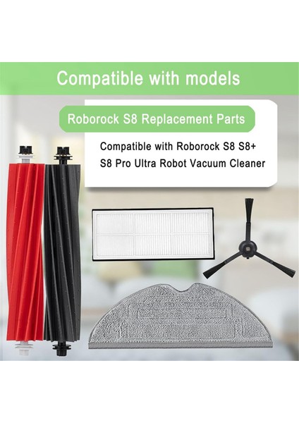 S8 S8+ Pro Ultra Robot Süpürge Ana Yan Fırça Filtreleri Paspas Bezi Pedleri Aksesuarları (Yurt Dışından) fırsatları