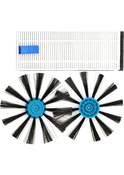 1 Adet Filtre + 1 Adet + 2 Adet EV675 Elektrikli Süpürge Aksesuarları Için Yan Fırçalar Kısmi Değiştirme (Yurt Dışından)