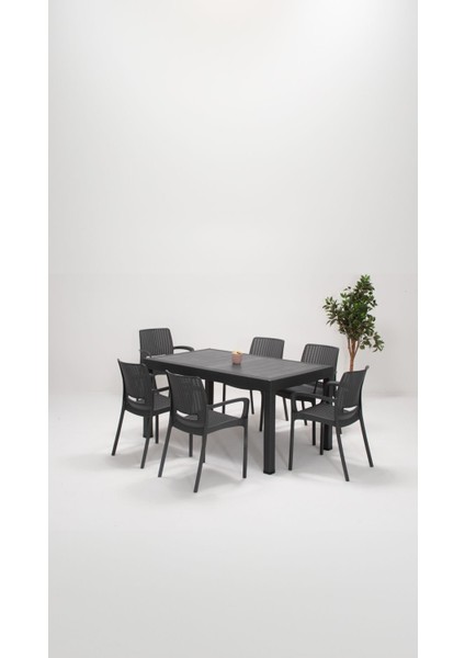 Viva 90 x 150 Bahçe-Balkon-Teras Seti – Antrasit