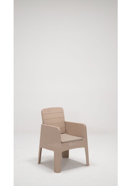 Apex 80 x 80 Minderli Bahçe&balkon&teras Mobilyası – Cappucino