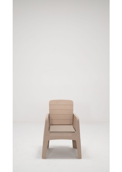 Apex 80 x 80 Minderli Bahçe&balkon&teras Mobilyası – Cappucino