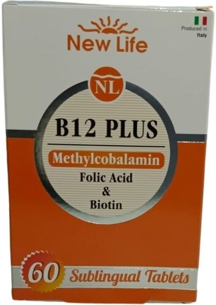 New Lıfe B12 Plus Methylcobalamın, Folıc Acıd, Bıotın Tablet 60 Tablet