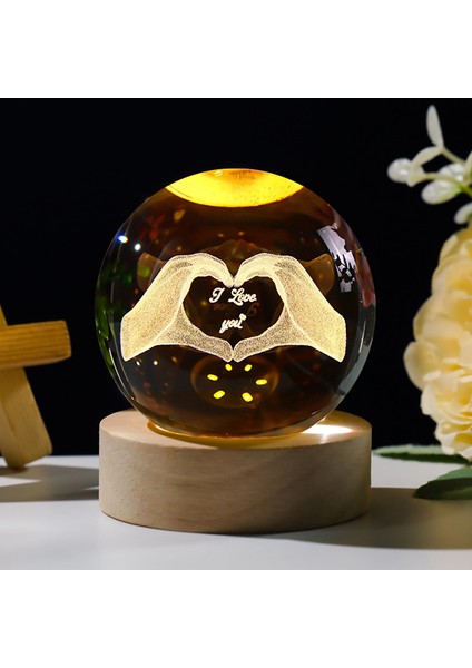 3D Kristal Küre Masaüstü Süsleri (Yurt Dışından)