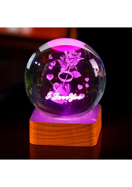 3D Kristal Küre Masaüstü Süsleri (Yurt Dışından)