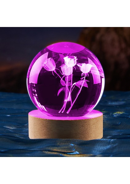 3D Kristal Küre Masaüstü Süsleri (Yurt Dışından)