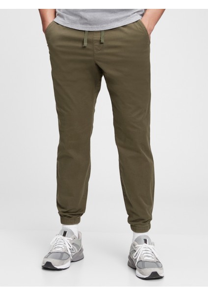 Erkek Haki GapFlex Slim Jogger Pantolon fiyatları