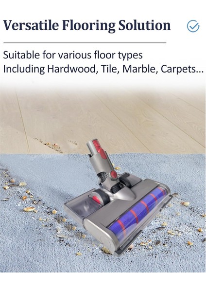 Dyson V15 V11 V10 V8 V7 Vakum Aparatı Yumuşak Silindir Fırça Başlığı Toz Algılama Işığı Su Tankı Paspas Pedleri (Yurt Dışından) fiyatları