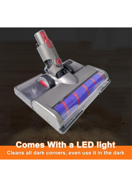 Dyson V15 V11 V10 V8 V7 Vakum Aparatı Yumuşak Silindir Fırça Başlığı Toz Algılama Işığı Su Tankı Paspas Pedleri (Yurt Dışından) modelleri