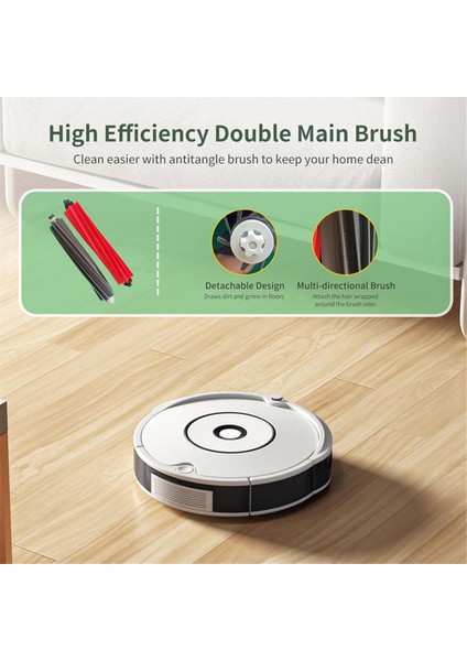 Roborock Q8 Max+ ve Q8 Max Elektrikli Süpürge Yedek Aksesuarları Seti Ana Yan Fırçalar Filtreler Paspas Pedleri Toz Torbaları (Yurt Dışından) fırsatları
