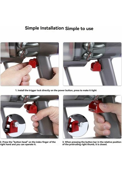Dyson V7 V8 V10 V11 V12 V15 Elektrikli Süpürge Aksesuarları Yedek Parçaları Için Fırça Başlığı ve Motor Anahtarı Kilit Seti (Yurt Dışından) fırsatları