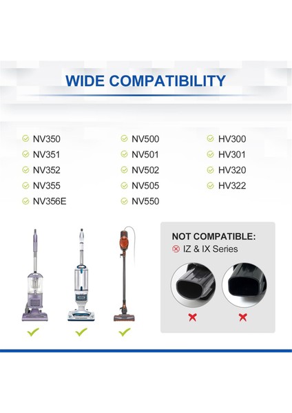 Shark Navigator Lift-Away NV360 NV352 NV356E, 1 1/4 Inç (32 Mm) Vakum Aksesuarları ile Uyumlu Vakum Ek Parçaları (Yurt Dışından) modelleri