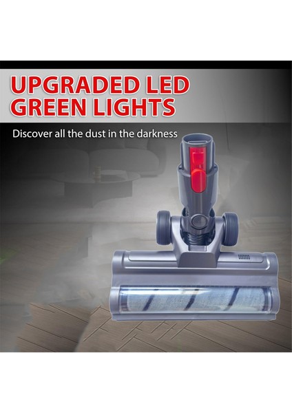 Dyson V15 V11 V10 V8 V7 Vakum Aparatı Yumuşak Silindir Fırça Başlığı ile Sert Ahşap Temizleyici Için Toz Algılama Işığı (Yurt Dışından) fiyatları
