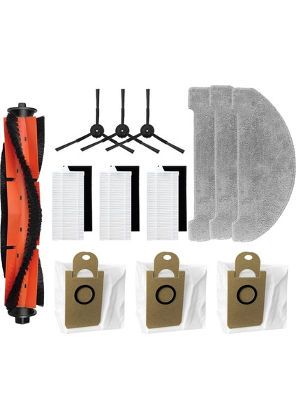 Imou Rv1 Pro, Imou Rv1 Pro Max Robot Süpürge Aksesuarları Ana Fırça Hepa Filtre Bez Toz Torbası Yedek Parçalar A (Yurt Dışından)