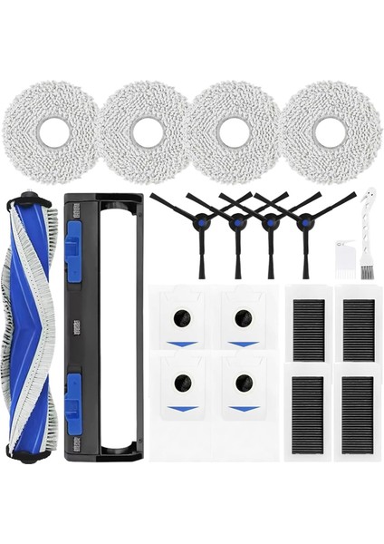 Ecovacs Debot X5 Pro Robot Süpürge Ana Yan Fırça Hepa Filtre Paspas Bezi Yedek Parçaları (Yurt Dışından)