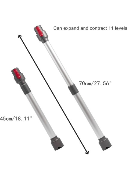 Dyson V7 V8 V10 V11 V15 Elektrikli Süpürge Dyson Aksesuarları Için Teleskopik Boru 45 Cm'den 70 Cm'ye Uzatılabilir (Yurt Dışından) fırsatları