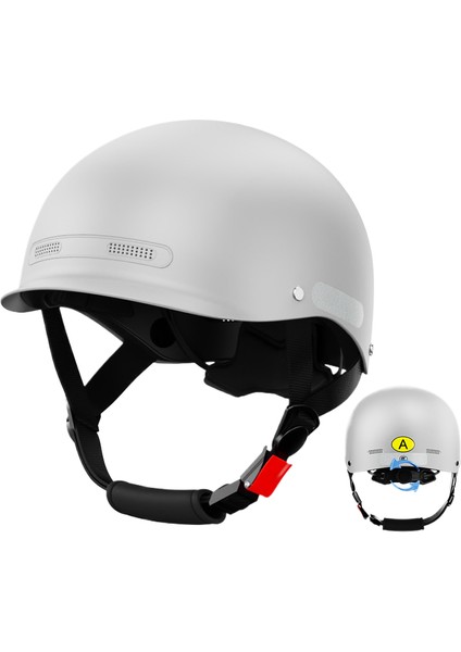 A3 Yeni Ulusal Standart 3c Sertifikalı Elektrikli Motosiklet Kask Erkek Kadın Yaz Yarı Kask Kore Araba Dört Mevsim Kask (Yurt Dışından)