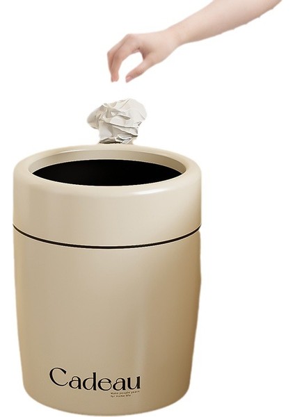 Çöp Kutusu Ev Yüksek Değerli Büyük Kapaksız Oturma Odası Mutfak Yatak Odası Sıhhi Kova Ofis Basınç Halkası (Yurt Dışından)